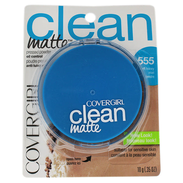 CoverGirl Clean Matte Pressed Powder - # 555 Soft Honey by CoverGirl for Women - 0.35 oz Powder