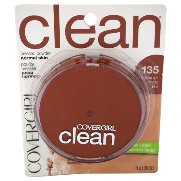 CoverGirl Clean Pressed Powder - # 135 Medium Light by CoverGirl for Women - 0.39 oz Powder
