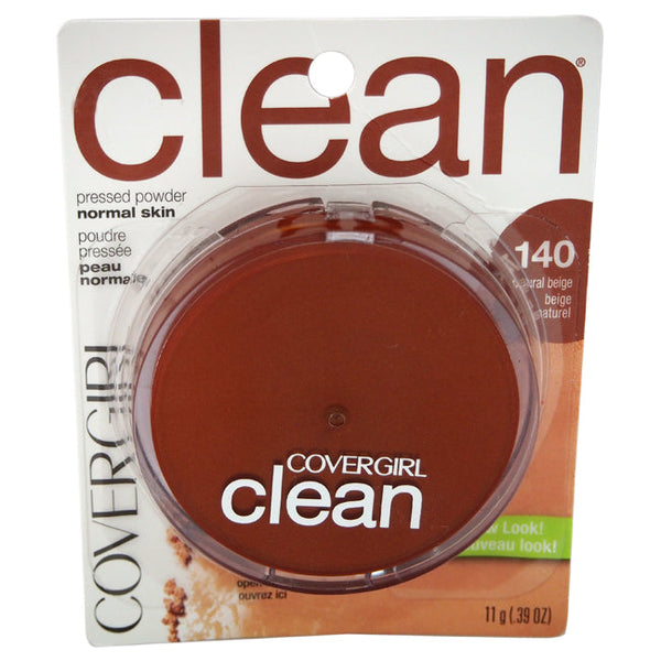 CoverGirl Clean Pressed Powder - # 140 Natural Beige by CoverGirl for Women - 0.39 oz Powder