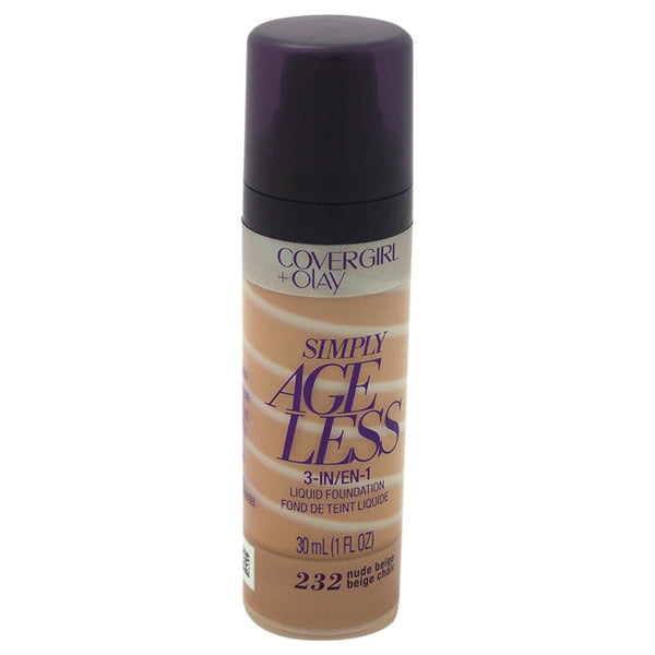 CoverGirl CoverGirl + Olay Simply Ageless 3-in-1 Liquid Foundation - # 232 Nude Beige by CoverGirl for Women - 1 oz Foundation