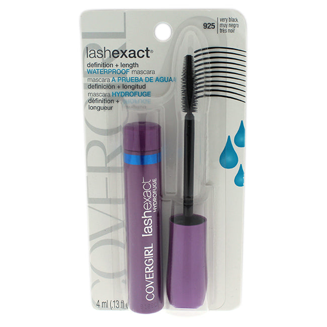 CoverGirl Lashexact Waterproof Mascara - # 925 Very Black by CoverGirl for Women - 0.13 oz Mascara