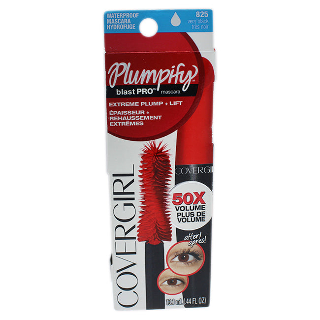 CoverGirl Plumpify BlastPro Waterproof Mascara - # 825 Very Black by CoverGirl for Women - 0.44 oz Mascara