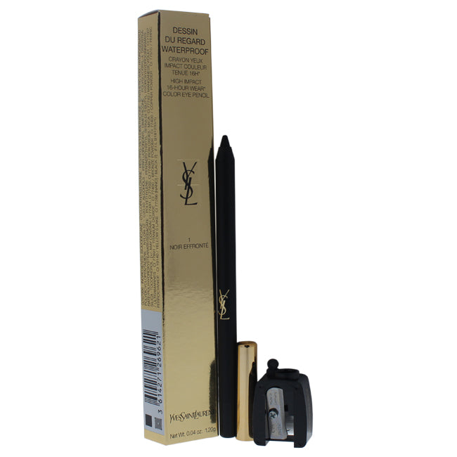 Yves Saint Laurent Dessin Du Regard Waterproof Eye Pencil - 1 Noir Effronte by Yves Saint Laurent for Women - 0.04 oz Eye Pencil