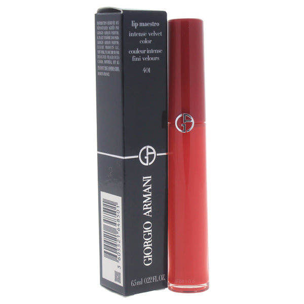 Giorgio Armani Lip Maestro Intense Velvet Color - 401 The Tibetan Orange by Giorgio Armani for Women - 0.22 oz Lipstick