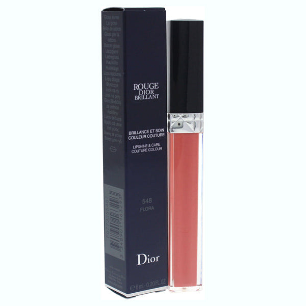 Christian Dior Rouge Dior Brillant Lipgloss - # 548 Flora by Christian Dior for Women - 0.2 oz Lip Gloss