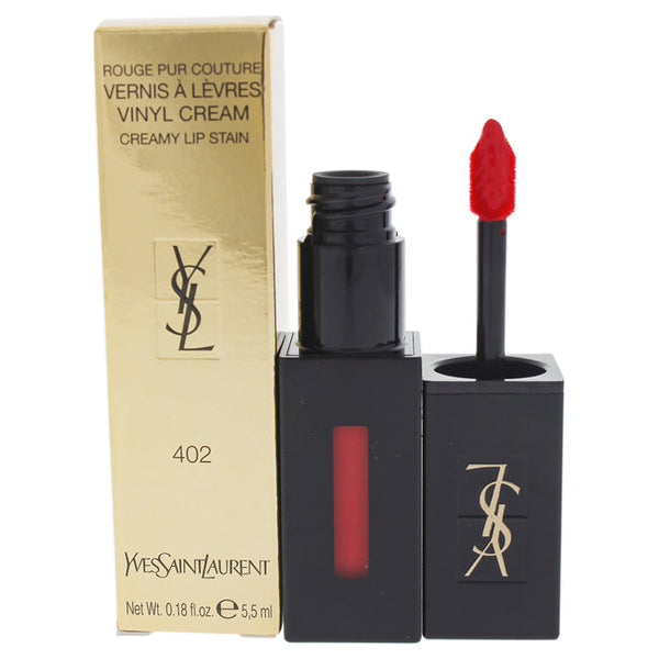 Yves Saint Laurent Vernis a Levres Vinyl Cream Lip Stain - 402 Rouge Remix by Yves Saint Laurent for Women - 0.18 oz Lip Gloss