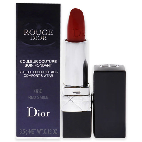 Christian Dior Rouge Dior Couture Colour Comfort and Wear Lipstick - 080 Red Smile by Christian Dior for Women - 0.12 oz Lipstick