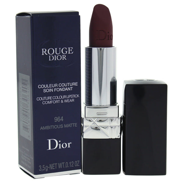 Christian Dior Rouge Dior Couture Colour Comfort & Wear Lipstick - # 964 Ambitious Matte by Christian Dior for Women - 0.12 oz Lipstick