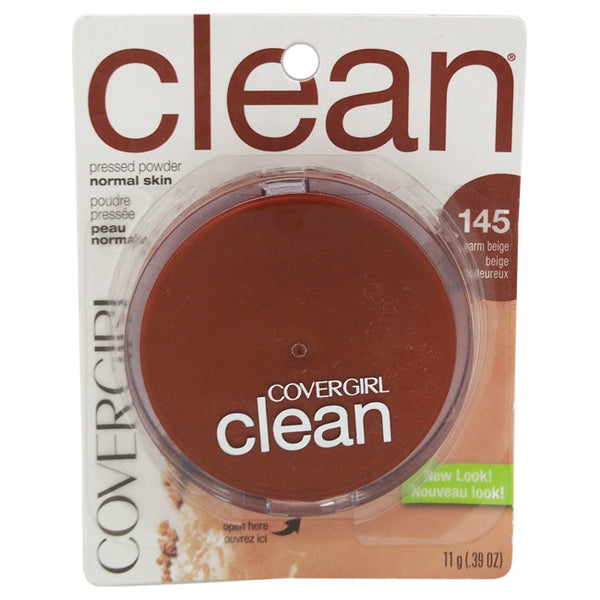 CoverGirl Clean Pressed Powder - # 145 Warm beige by CoverGirl for Women 11 g Powder