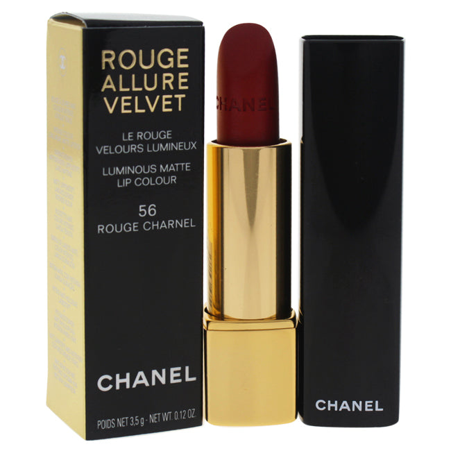 Chanel Rouge Allure Velvet Luminous Matte Lip Colour - 56 Rouge Charnel by Chanel for Women - 0.12 oz Lipstick