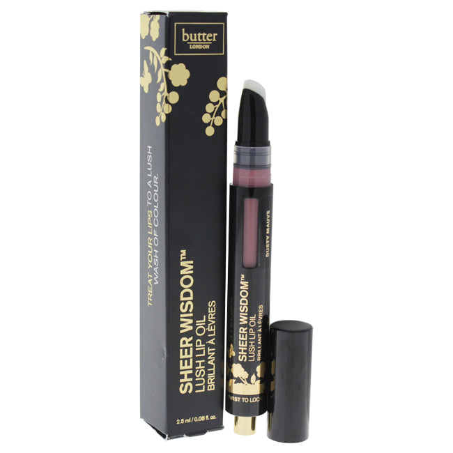 Butter London Sheer Wisdom Lush Lip Oil - Dusty Mauve by Butter London for Women - 0.08 oz Lip Oil