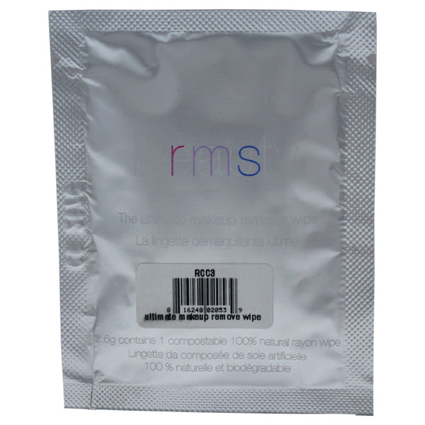RMS Beauty Ultimate Makeup Remover Wipe - Individual by RMS Beauty for Women - 1 Pc Wipe