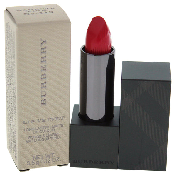 Burberry Lip Velvet - # 419 Magenta Pink by Burberry for Women - 0.12 oz Lipstick