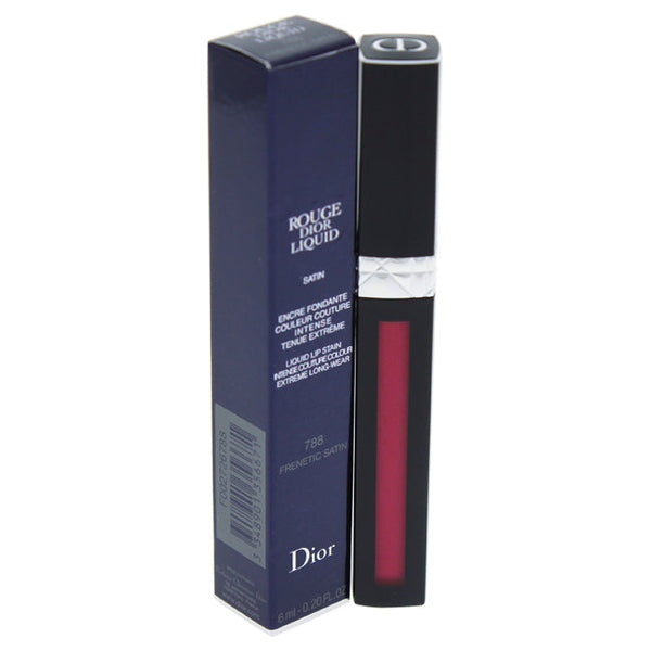 Christian Dior Rouge Dior Liquid Lip Stain - 788 Frenetic Satin by Christian Dior for Women - 0.2 oz Lip Gloss