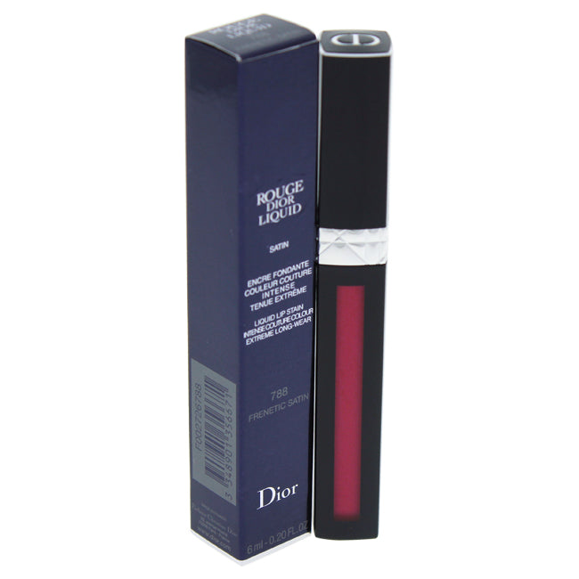 Christian Dior Rouge Dior Liquid Lip Stain - 788 Frenetic Satin by Christian Dior for Women - 0.2 oz Lip Gloss