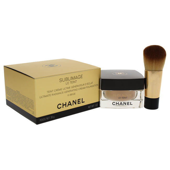 Chanel Sublimage Le Teint Ultimate Radiance-Generating Cream Foundation - # 10 Beige by Chanel for Women - 1 oz Foundation