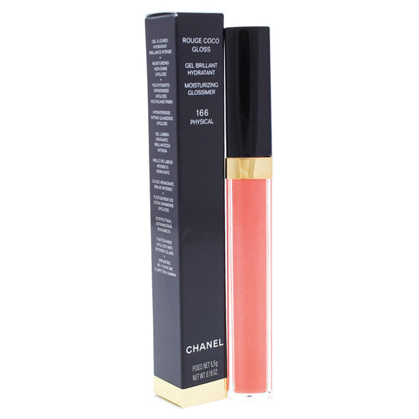 Chanel Rouge Coco Gloss Moisturizing Glossimer - # 166 Physical by Chanel for Women - 0.19 oz Lip Gloss