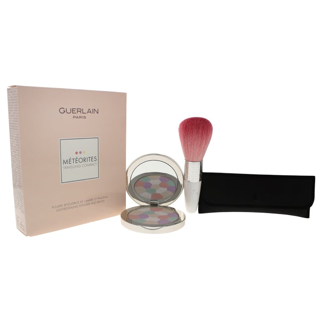 Guerlain Meteorites Travelling Compact Set - 2 Light by Guerlain for Women - 0.3 oz Powder Brush