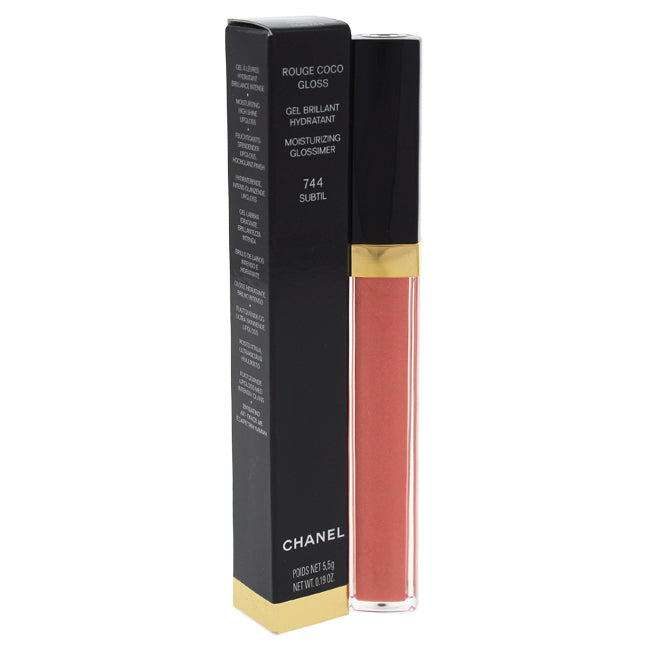 Chanel Rouge Coco Gloss Moisturizing Glossimer - # 744 Subtil by Chanel for Women - 0.19 oz Lip Gloss