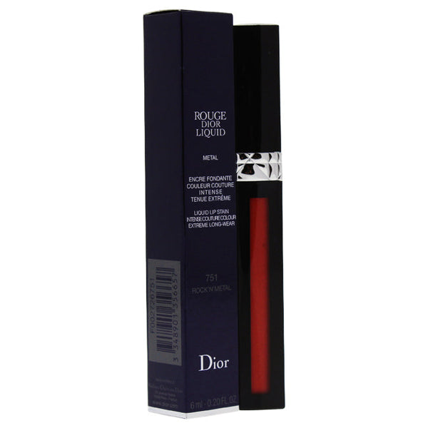 Christian Dior Rouge Dior Liquid Lip Metal - # 751 RockNMetal by Christian Dior for Women - 0.2 oz Lip Gloss