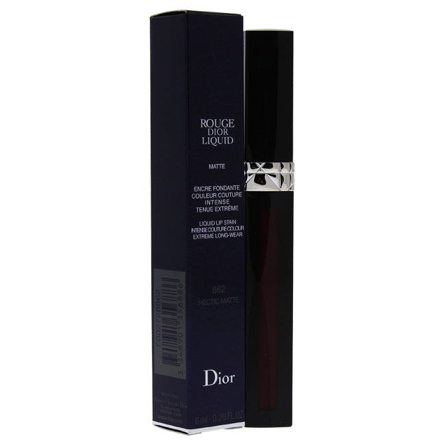 Christian Dior Rouge Dior Liquid Lip Stain - 862 Hectic Matte by Christian Dior for Women - 0.2 oz Lip Gloss