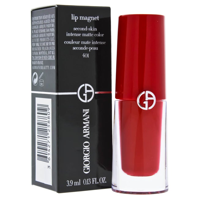 Giorgio Armani Lip Magnet Second-Skin Intense Matte - # 401 Scarlatto by Giorgio Armani for Women - 0.13 oz Lipstick