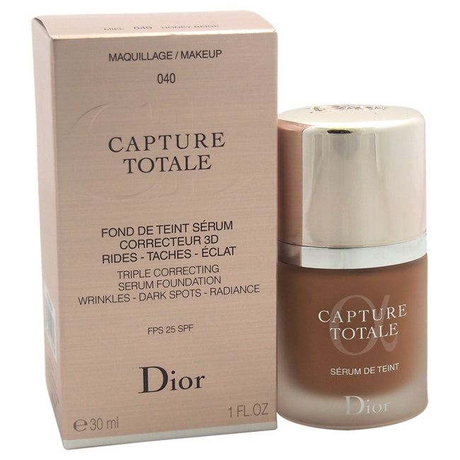 Christian Dior Capture Totale Triple Correcting Serum Foundation SPF 25 - # 040 Honey Beige by Christian Dior for Women - 1 oz Foundation
