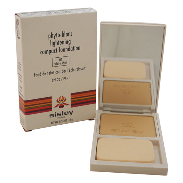 Sisley Phyto-Blanc Lightening Compact Foundation SPF 20 / PA++ - # 03 White Shell by Sisley for Women - 0.35 oz Compact