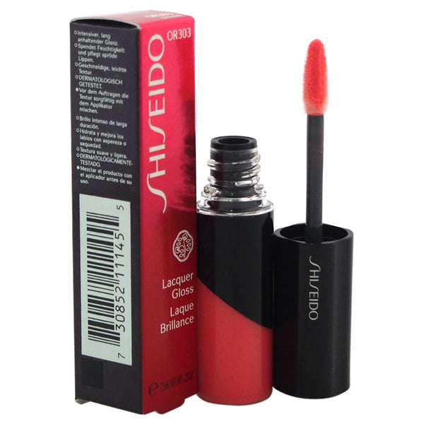 Shiseido Lacquer Gloss - # OR303 In The Flesh by Shiseido for Women - 0.25 oz Lip Gloss