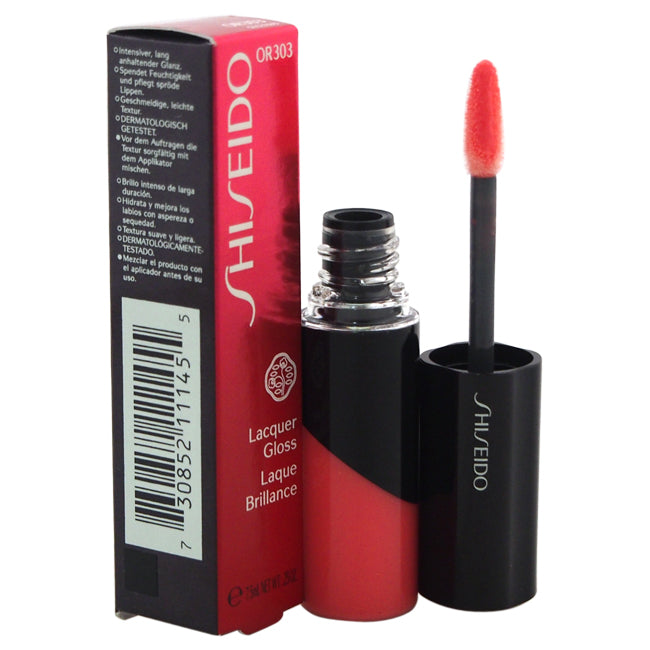 Shiseido Lacquer Gloss - # OR303 In The Flesh by Shiseido for Women - 0.25 oz Lip Gloss