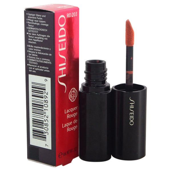Shiseido Lacquer Rouge - # RD203 Portrait by Shiseido for Women - 0.2 oz Lip Gloss