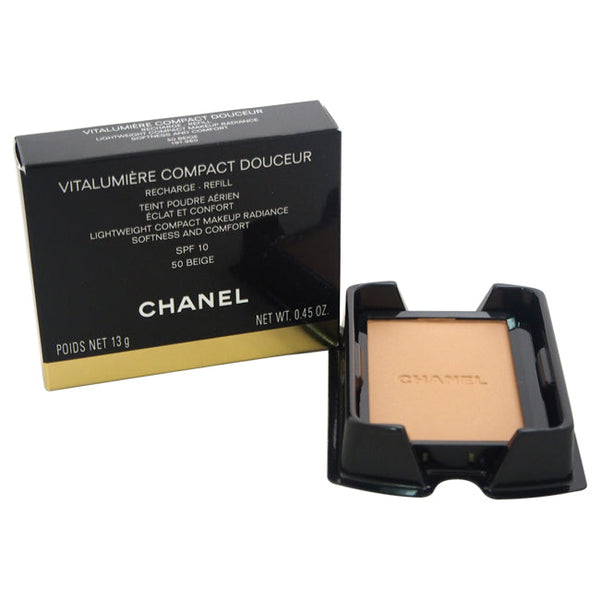 Chanel Lightweight Compact Makeup Radiance SPF 10 - # 50 Beige by Chanel for Women - 0.45 oz Makeup (Recharge)(Refill)