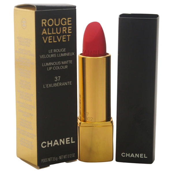 Chanel Rouge Allure Velvet Luminous Matte Lip Colour - # 37 LExuberante by Chanel for Women - 0.12 oz Lipstick