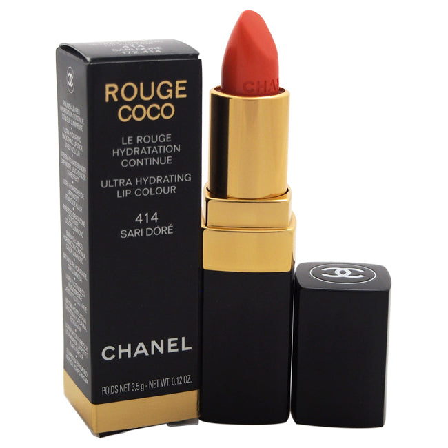 Chanel Rouge Coco Shine Hydrating Sheer Lipshine - # 414 Sari Dore by Chanel for Women - 0.11 oz Lipstick (Limited Edition)