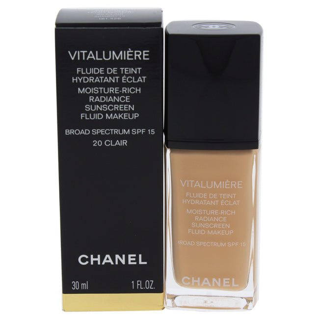 Chanel Vitalumiere Fluide Makeup SPF 15 - # 20 Clair by Chanel for Women - 1 oz Makeup