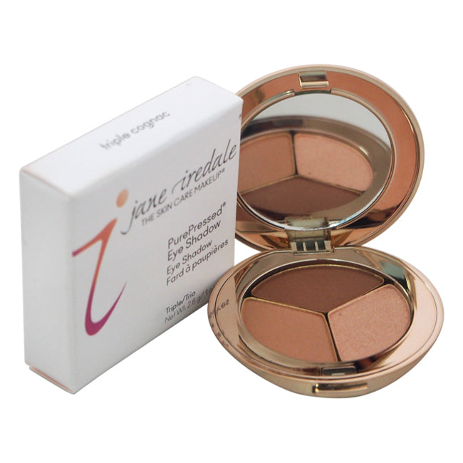 Jane Iredale PurePressed Eyeshadow Triple - Triple Cognac by Jane Iredale for Women - 0.1 oz Eyeshadow