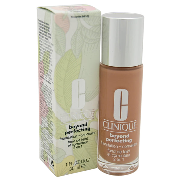 Clinique Beyond Perfecting Foundation Plus Concealer - 14 Vanilla MF-G by Clinique for Women - 1 oz Makeup