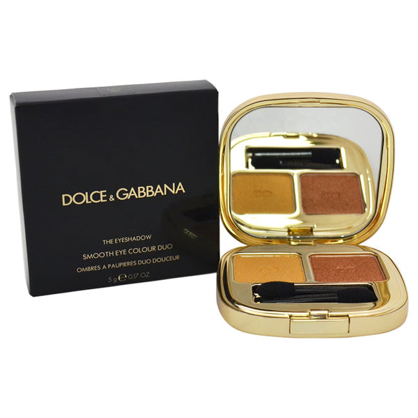 Dolce and Gabbana The Eyeshadow Smooth Eye Colour Duo - 130 Gold by Dolce and Gabbana for Women - 0.17 oz Eyeshadow