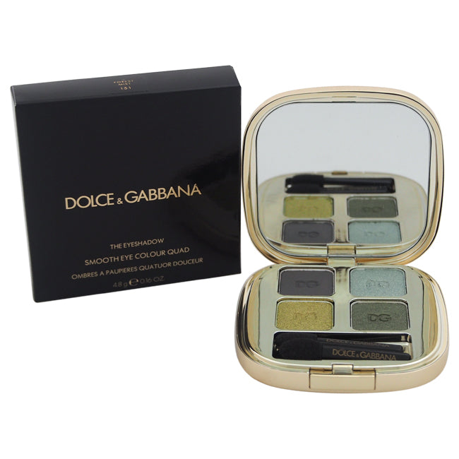 Dolce and Gabbana The Eyeshadow Smooth Eye Colour Quad - 151 Forest Mist by Dolce and Gabbana for Women - 0.16 oz Eyeshadow