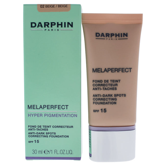 Darphin Melaperfect Anti-Dark Spots Correcting Foundation SPF 15 - 02 Beige by Darphin for Women - 1 oz Foundation