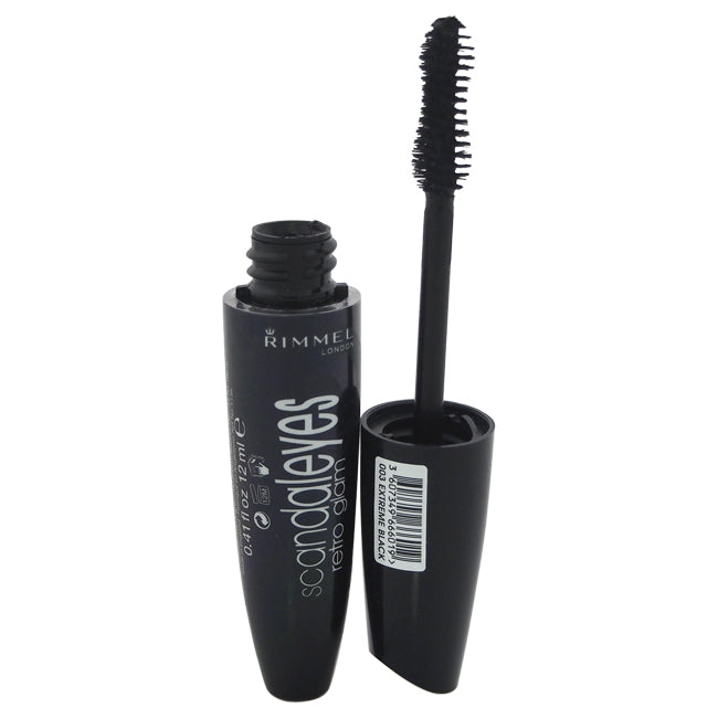 Rimmel London Scandal Eyes Retro Glam Mascara - # 003 Extreme Black by Rimmel London for Women - 0.4 oz Mascara