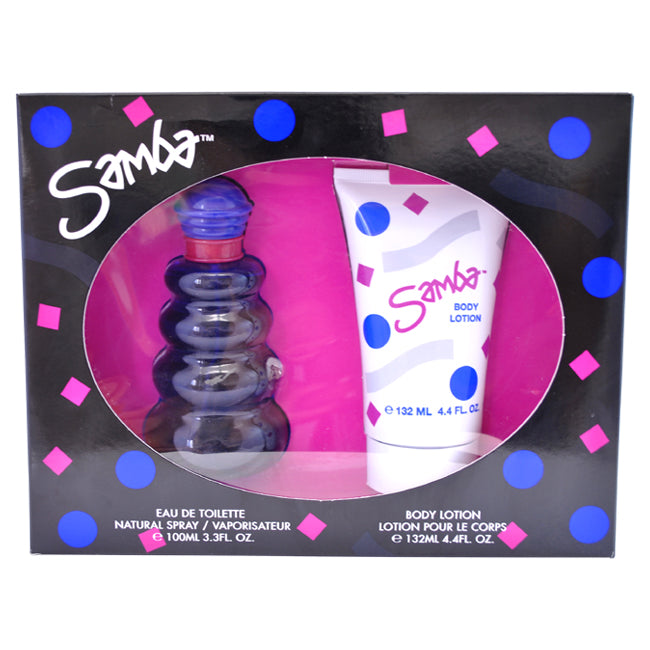 Perfumers Workshop Samba by Perfumers Workshop for Women - 2 Pc Gift Set 3.3oz EDT Spray, 4.4oz Body Lotion