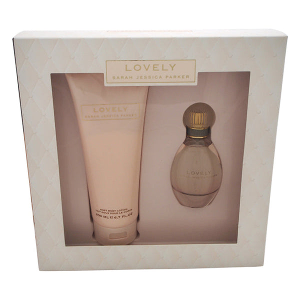 Sarah Jessica Parker Lovely by Sarah Jessica Parker for Women - 2 Pc Gift Set 1.7oz EDP Spray, 6.7oz Soft Body Lotion