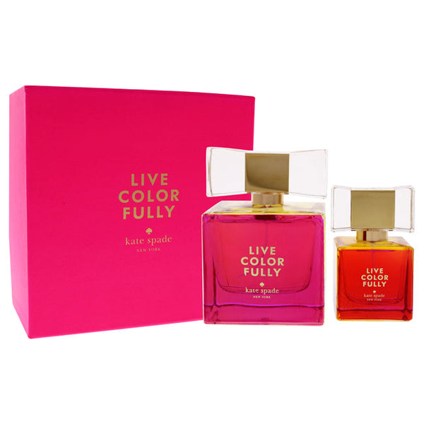 Kate Spade Live Colorfully International Set by Kate Spade for Women - 2 Pc Gift Set 3.4oz EDP Spray, 1oz EDP Spray