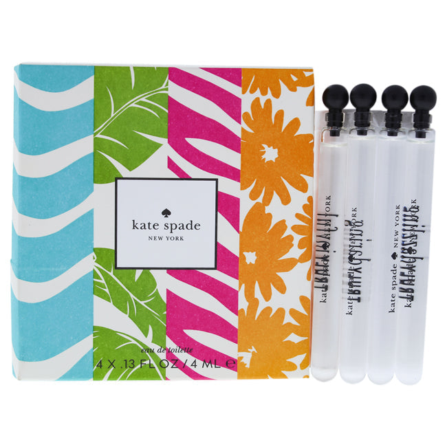 Kate Spade Truly Mini Sampler Set by Kate Spade for Women - 4 Pc Mini Gift Set 4x4 ml EDT Splash Truly Dazzling, Truly Gracious, Truly Daring, Truly Joyful