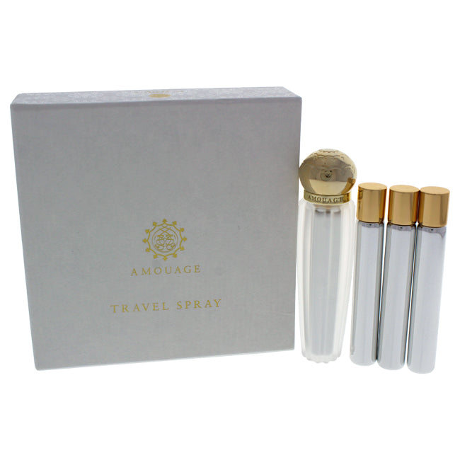 Amouage Reflection Travel Spray by Amouage for Women - 4 Pc Mini Gift Set 4 x 0.33oz EDP Spray