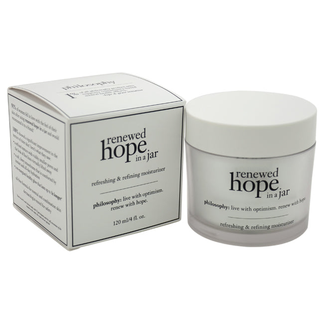 Philosophy Renewed Hope in a Jar Refreshing & Refining Moisturizer by Philosophy for Women - 4 oz Moisturizer