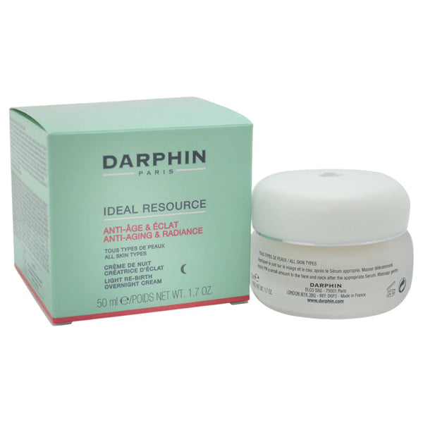 Darphin Ideal Resource Light Re-Birth Overnight Cream by Darphin for Women - 1.7 oz Cream