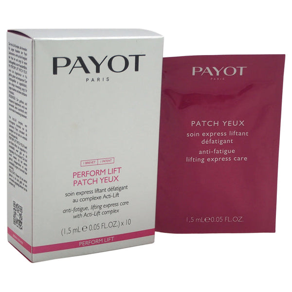 Payot Perform Lift Patch Yeux by Payot for Women - 10 Pc Patch