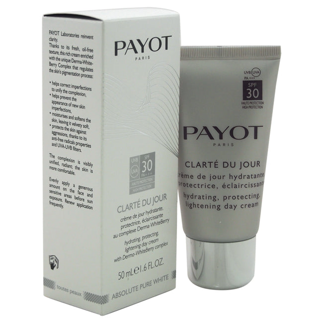 Payot Clarte Du Jour Lightening Day Cream SPF 30 by Payot for Women - 1.6 oz Cream